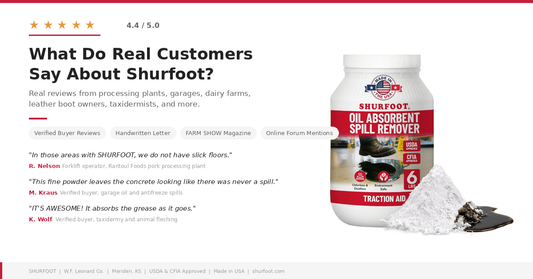 What Do Real Customers Say About Shurfoot Non-Slip Absorbent Powder?